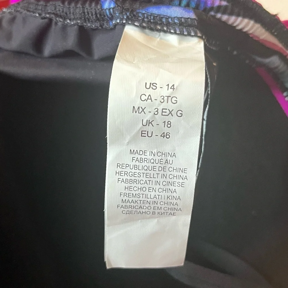 La Blanca Women’s Standard Bandeau Tankini Top, Size 14